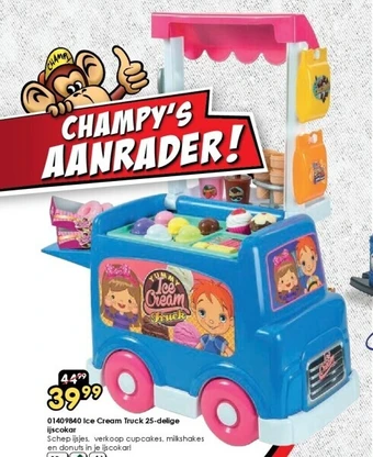 01409840 ice cream truck 25-delige ijscokar