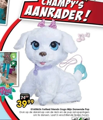 ToyChamp 01608656 furreal friends gogo mijn dansende pup aanbieding