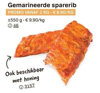 Bon Ap Gemarineerde sparerib 550g aanbieding