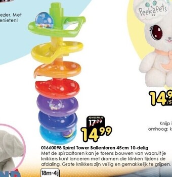 ToyChamp 01660098 spiral tower ballentoren 45cm 10-delig aanbieding