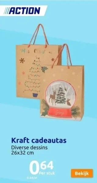 Action Kraft cadeautas aanbieding