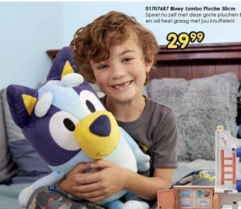 01707687 bluey jumbo pluche 50cm