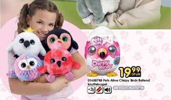 ToyChamp 01688788 pets alive chirpy birds fluitend knuffelvogel aanbieding