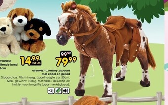 ToyChamp 01604467 cowboy zitpaard met zadel en geluid aanbieding