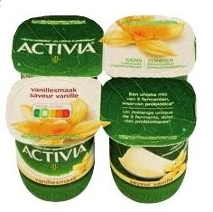Colruyt Danone Activia Vanillesmaak 4 x 125 g aanbieding