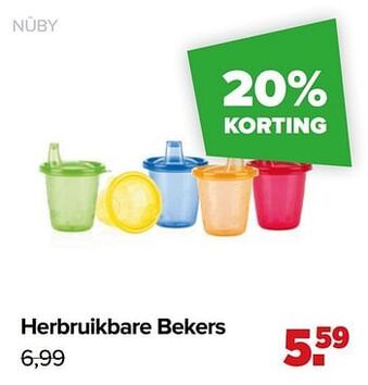Baby-Dump Herbruikbare bekers aanbieding