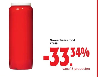 Colruyt Noveenkaars rood aanbieding