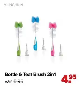 Bottle + teat brush 2in1