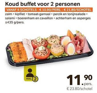 Bon Ap Koud buffet voor 2 personen aanbieding