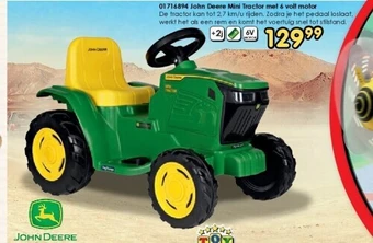 ToyChamp 01716894 john deere mini tractor met 6 volt motor aanbieding