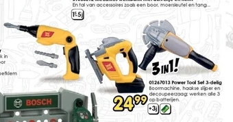 ToyChamp 01267013 power tool set 3-delig aanbieding
