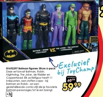 01692297 batman figuren 30cm 6-pack