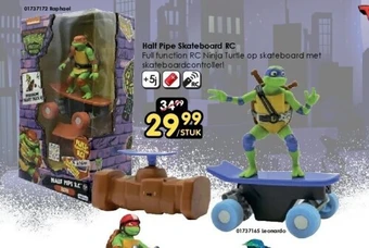 Half pipe skateboard rc