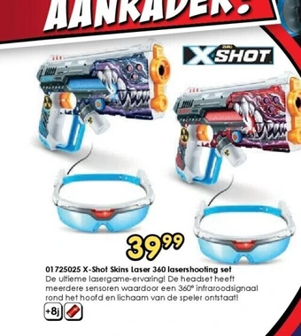01725025 x-shot skins laser 360 lasershooting set