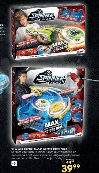 ToyChamp 01506358 spinner m.a.d. deluxe battle pack aanbieding