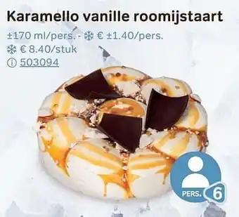 Bon Ap Karamello vanille roomijstaart aanbieding