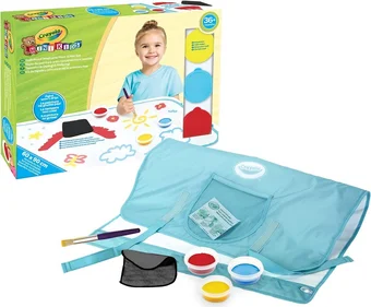 Crayola mini kids - morsbestendige verfmat set, maxi herbruikbaar oppervlak om te schilderen met wasbare verf, leeftijden 36 