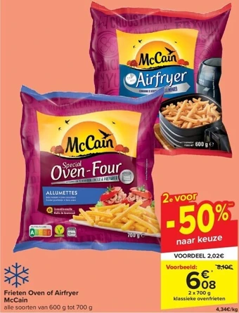 Carrefour Frieten oven of airfryer mccain aanbieding
