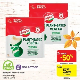 Carrefour Babybel plant-based plantaardig aanbieding