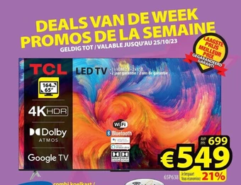ElectroStock Tcl led tv aanbieding