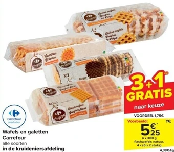 Carrefour Wafels en galetten carrefour aanbieding