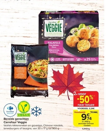 Carrefour Bereide gerechten carrefour veggie aanbieding