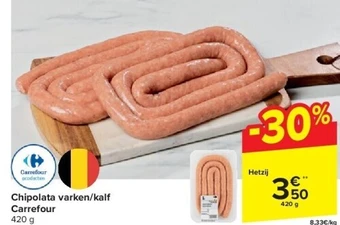 Carrefour Chipolata varken/kalf carrefour aanbieding