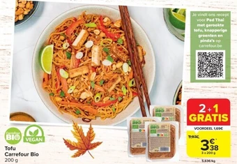 Carrefour Tofu carrefour bio aanbieding