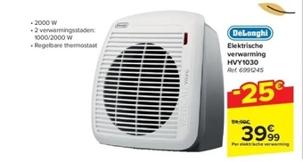 Elektrische verwarming hvy1030