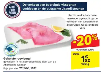 Carrefour Gekuiste rogvleugel aanbieding