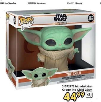 ToyChamp 01572278 mandalorian grogu the child 25cm aanbieding