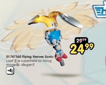 ToyChamp 01747560 flying heroes sonic aanbieding