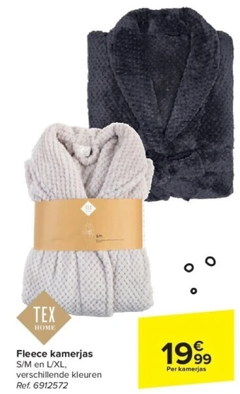 Carrefour Fleece kamerjas aanbieding