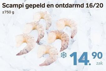 Bon Ap Scampi gepeld en ontdarmd 16-20 aanbieding