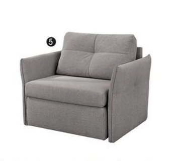 BE-Okay Bedbank in stof grijs 108 x 89 x 87 cm aanbieding