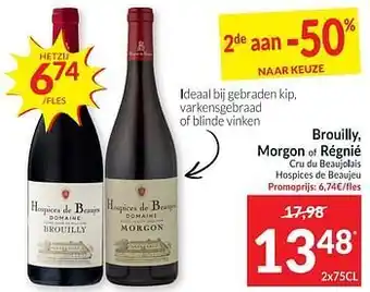 Brouilly, morgon of régnié