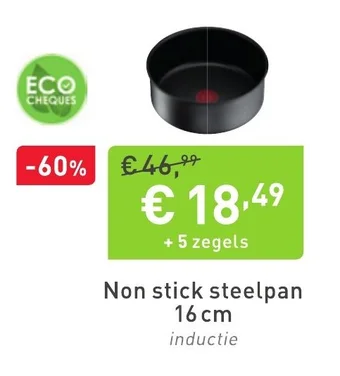 Cora Non stick steelpan 16 cm aanbieding