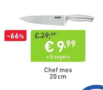 Cora Chef mes 20 cm aanbieding