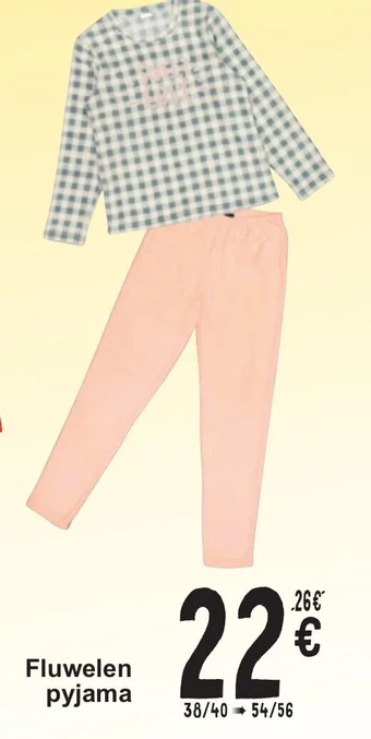 Cora Fluwelen pyjama aanbieding