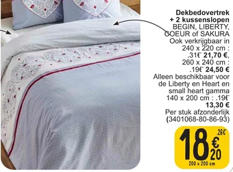 Cora Dekbedovertrek + 2 kussenslopen aanbieding