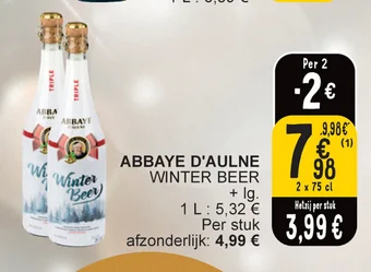 Cora ABBAYE D'AULNE WINTER BEER aanbieding