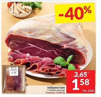 Intermarché Italiaanse Ham aanbieding