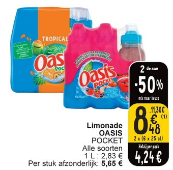 Cora Limonade OASIS POCKET aanbieding
