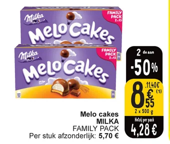 Cora Melo cakes MILKA aanbieding