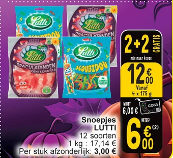 Cora Snoepjes LUTTI aanbieding