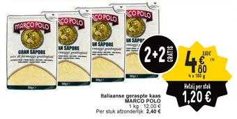 Cora Italiaanse geraspte kaas MARCO POLO aanbieding