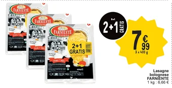 Cora Lasagne bolognese FARNIENTE aanbieding