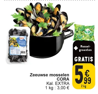 Cora Zeeuwse mosselen aanbieding