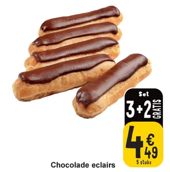 Cora Chocolade eclairs aanbieding