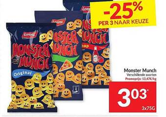 Intermarché Monster Munch aanbieding